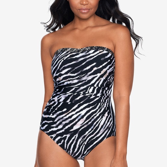 NWT MiracleSuit Avanti One Piece Swimsuit in Tigre Sombra - Picture 1 of 9